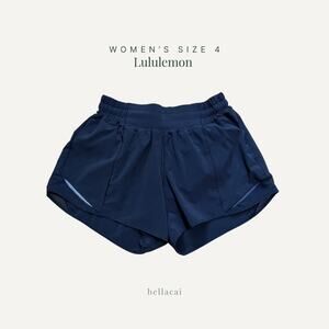 Lululemon | Hotty Hot Short II *Long 4" Black Size 4